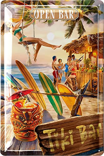 Interlifestyle Surfboard 100cm Tiki bar Hawaiian Decor Surf