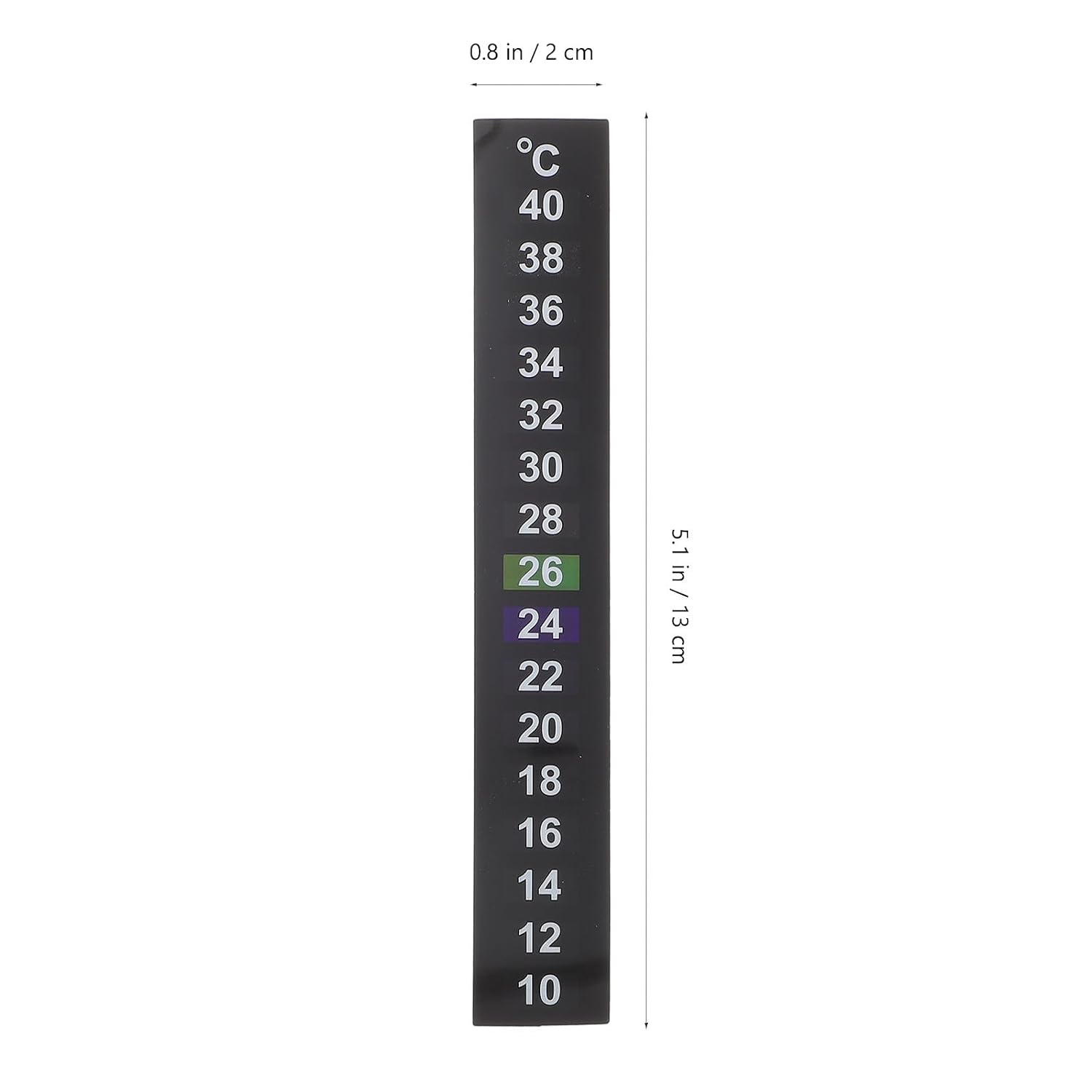 30 pcs Aquarium Thermometer Stickers Celsius Adhesive Thermometer Strips Fish Tank Aquarium Digital Display Temperature Stickers
