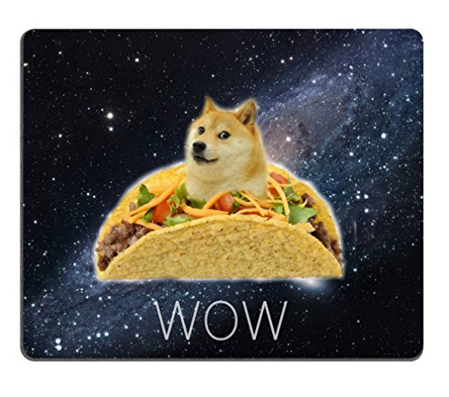 Funny Doge in a Chicken Rolls Rubber Mouse Pad Mousepad with Designs 9.84