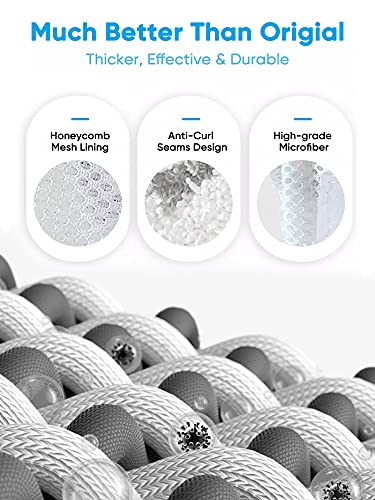 Fineiva 8 peças de almofadas de esfregão a vapor Light n Easy para 7618ANW 7618ANB S3101, almofadas