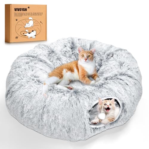 VIVOYAN Cat Tunnel Toy XL with Climbing Holes & Resting Mat