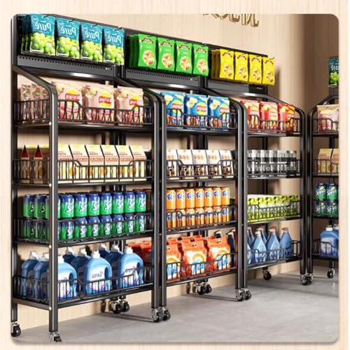 Présentoir sur pied pour supérette et étagère de supermarché pour vente de snacks