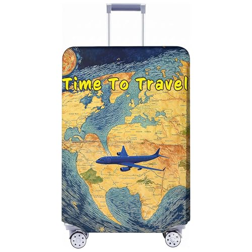 Fowocu Luggage Covers for Suitcase Tsa Approved, Suitcase Covers Protector Elastic Fit for 24-26 Inch Luggage