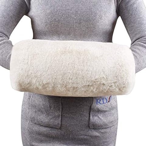Ylucky Faux Fur Hand Muff Wrist Hand Warmer Gloves Plush Thicken Hand Muffs Women Insulated Hand Cover Soft Full Finger Mitten Cover