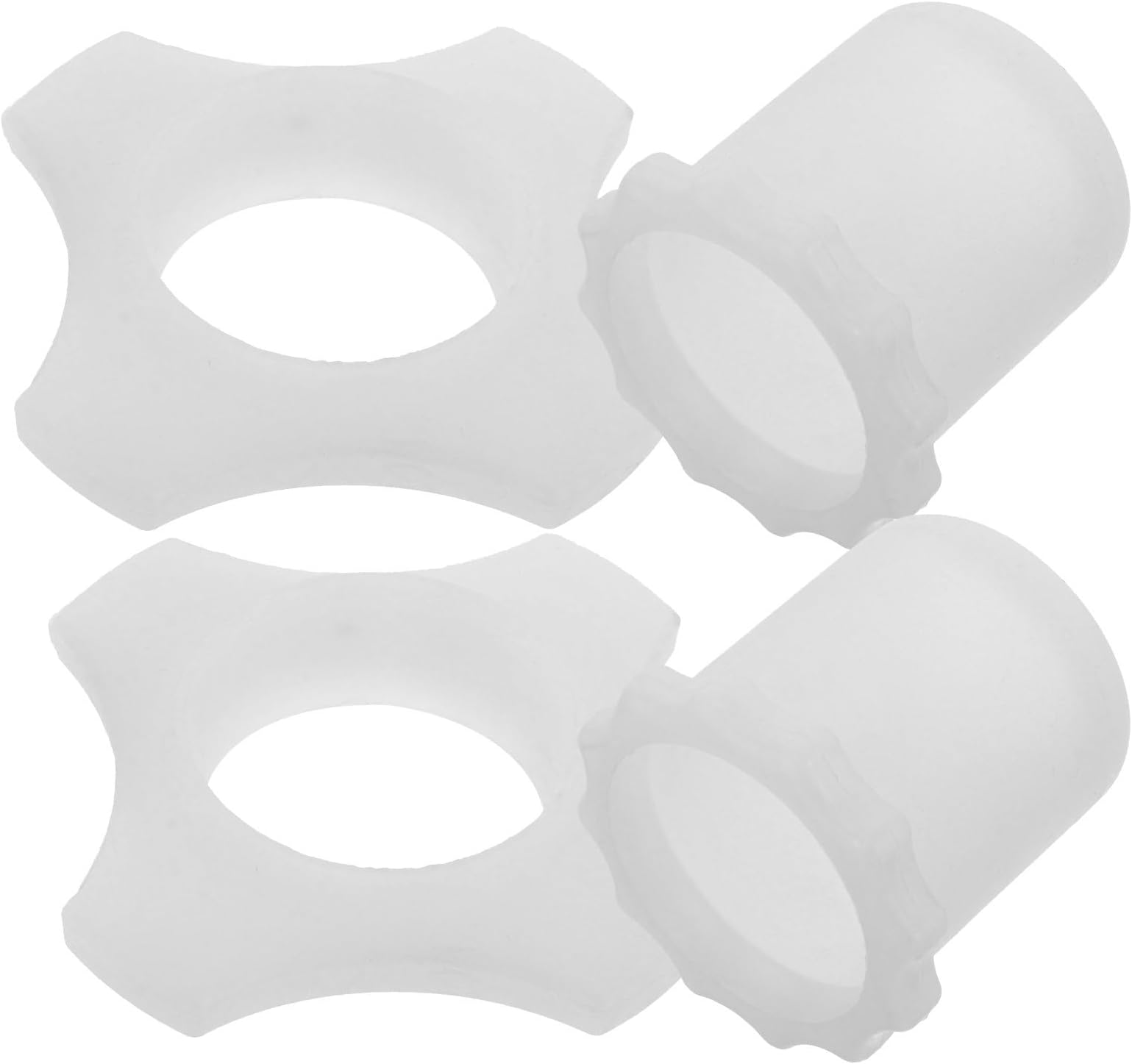 2 Sets Microphone Rings Mic Accessories Silicone Glow in The Dark Deformation Resistant Breakage Resistant Stylish Protection for Podcasts and Bars