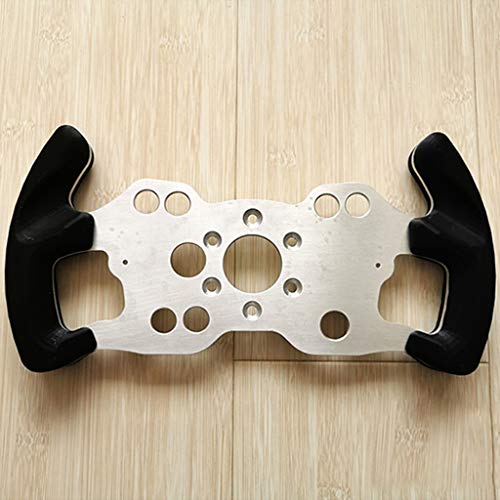 Obokidly DIY Modified Steering Wheel F1 Style Panel for Thrustmaster T300/Ferrari 589 Games Steering Wheels Modification Accessories Parts Set (for T300, Aluminum Alloy)