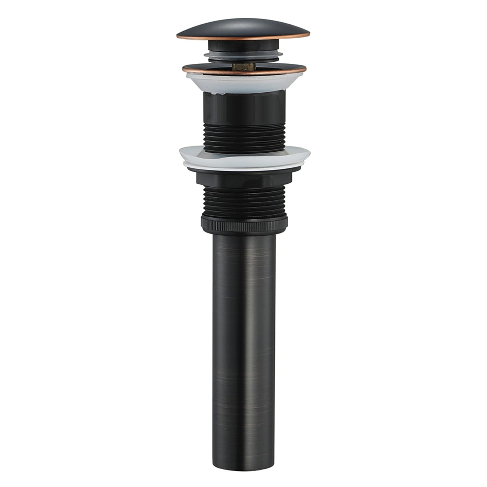 Valvula Lavabo Sin Rebosadero。DesagüE Lavabo Universal。VáLvula Para Lavabo Clic Clac。Desagüe Emergente Todo De Cobre,retro Negro,Sin Agujero De Desbordamiento
