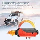 Redriver Diesel Heater 5KW, 12V/24V Parking Fuel Heater, Night Air Heater with Premium Silencer, Upgrade Smart Remote Control For Truck, Boat, Car Trailer, Motorhomes, Campervans, Caravans - Image 4