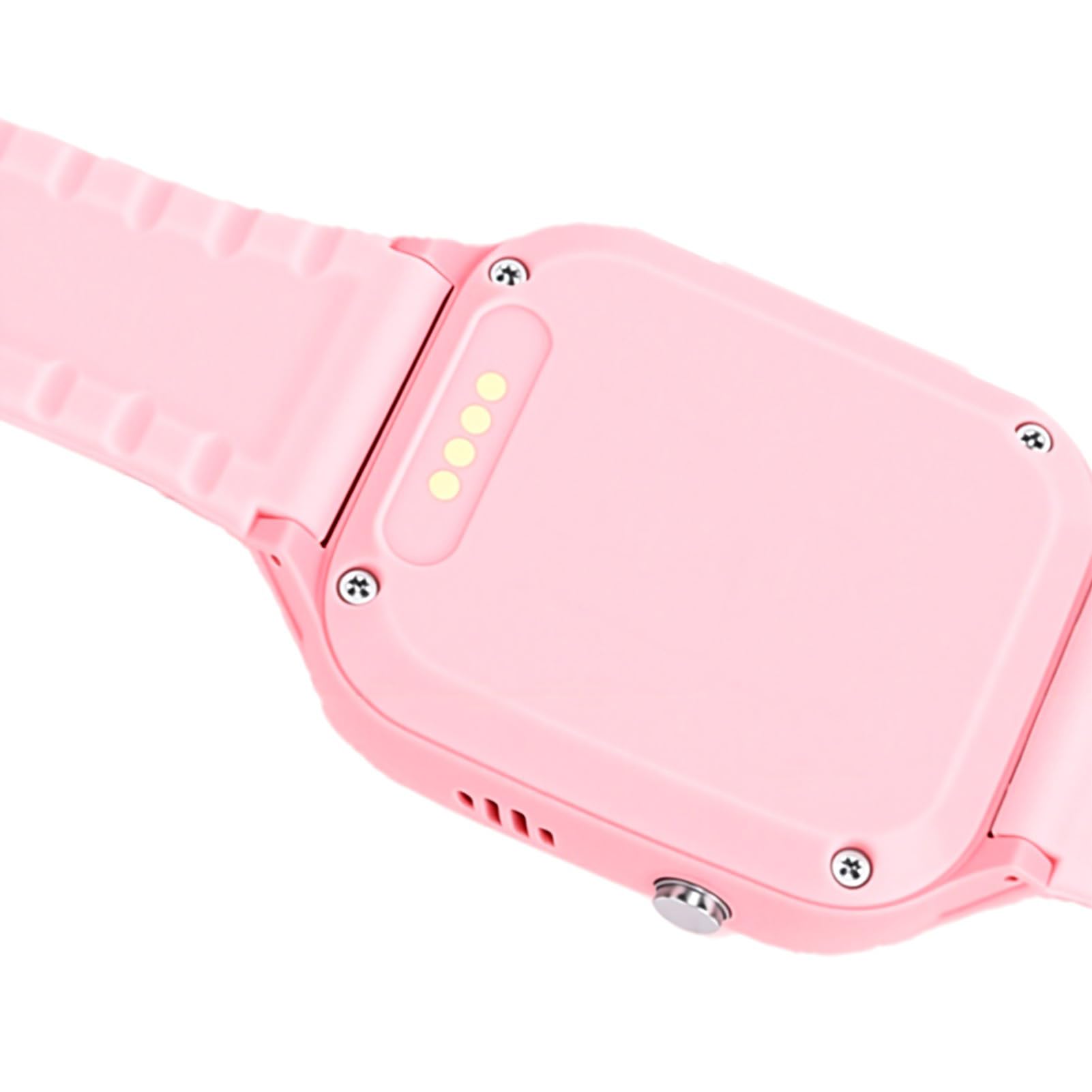 Diyeeni Smartwatch per Bambini 4G Touch Screen da 1,44 Pollici IP65 Videochiamata Impermeabile Posizione LBS Allarme SOS Smartwatch per Bambini con Fotocamera e WiFi (PINK)
