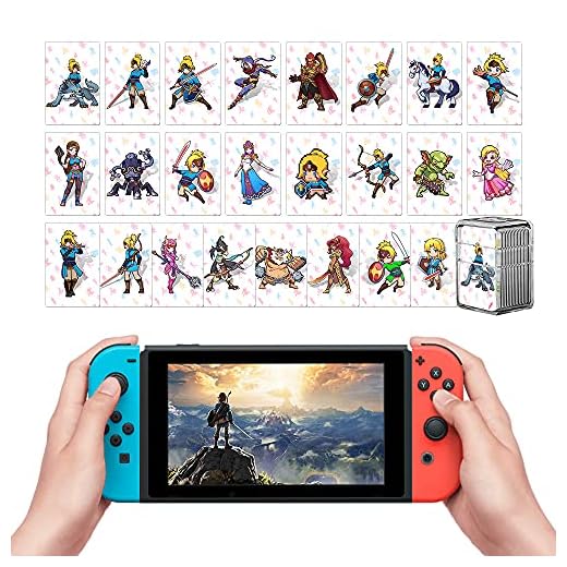 TPLGO 24 pcs NFC Carte per Zelda Breath of The Wild Botw Switch/Wii U
