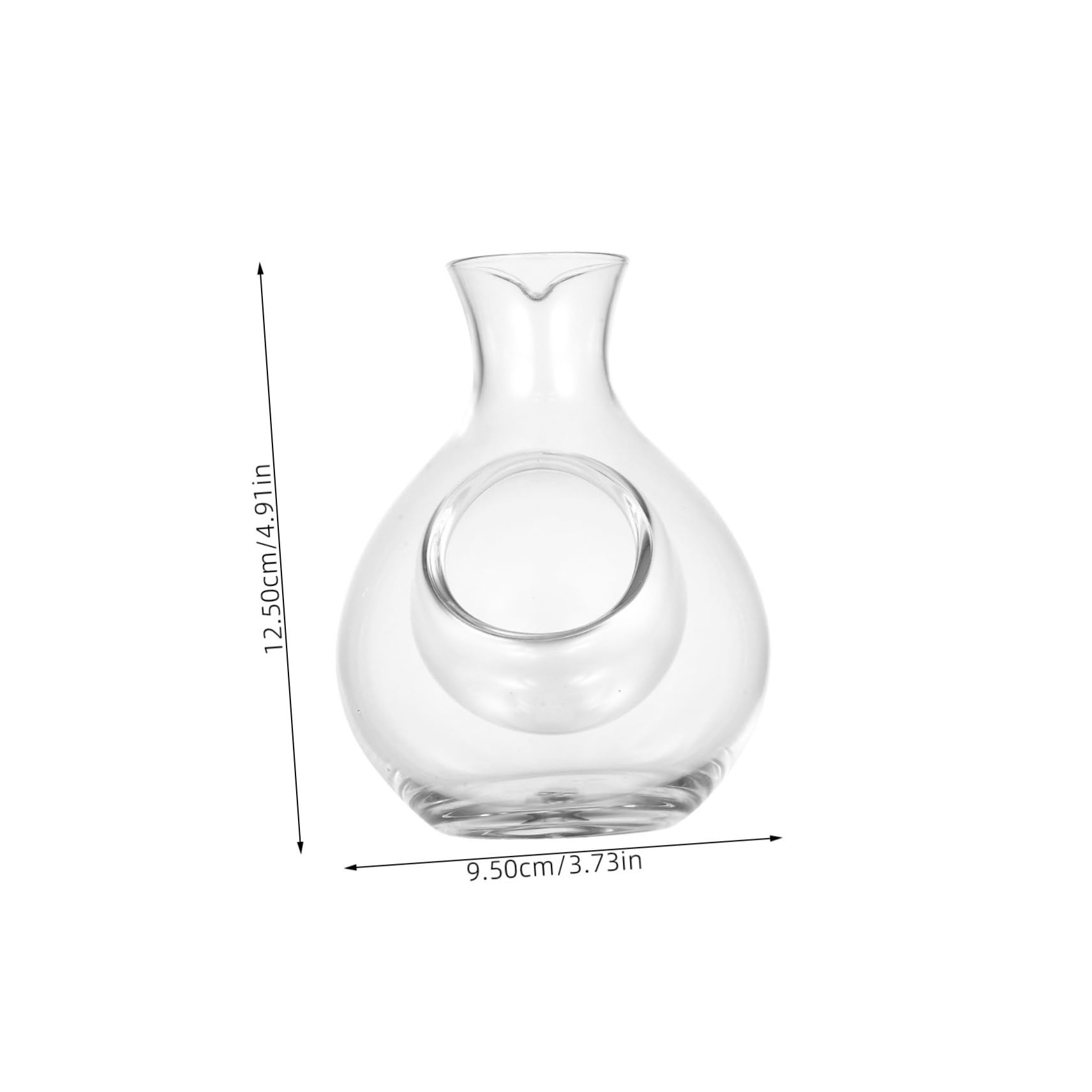 Garneck Decanter for Ice Wine 300ml Pitcher Wine Dispenser Bottle Chiller Dispenser