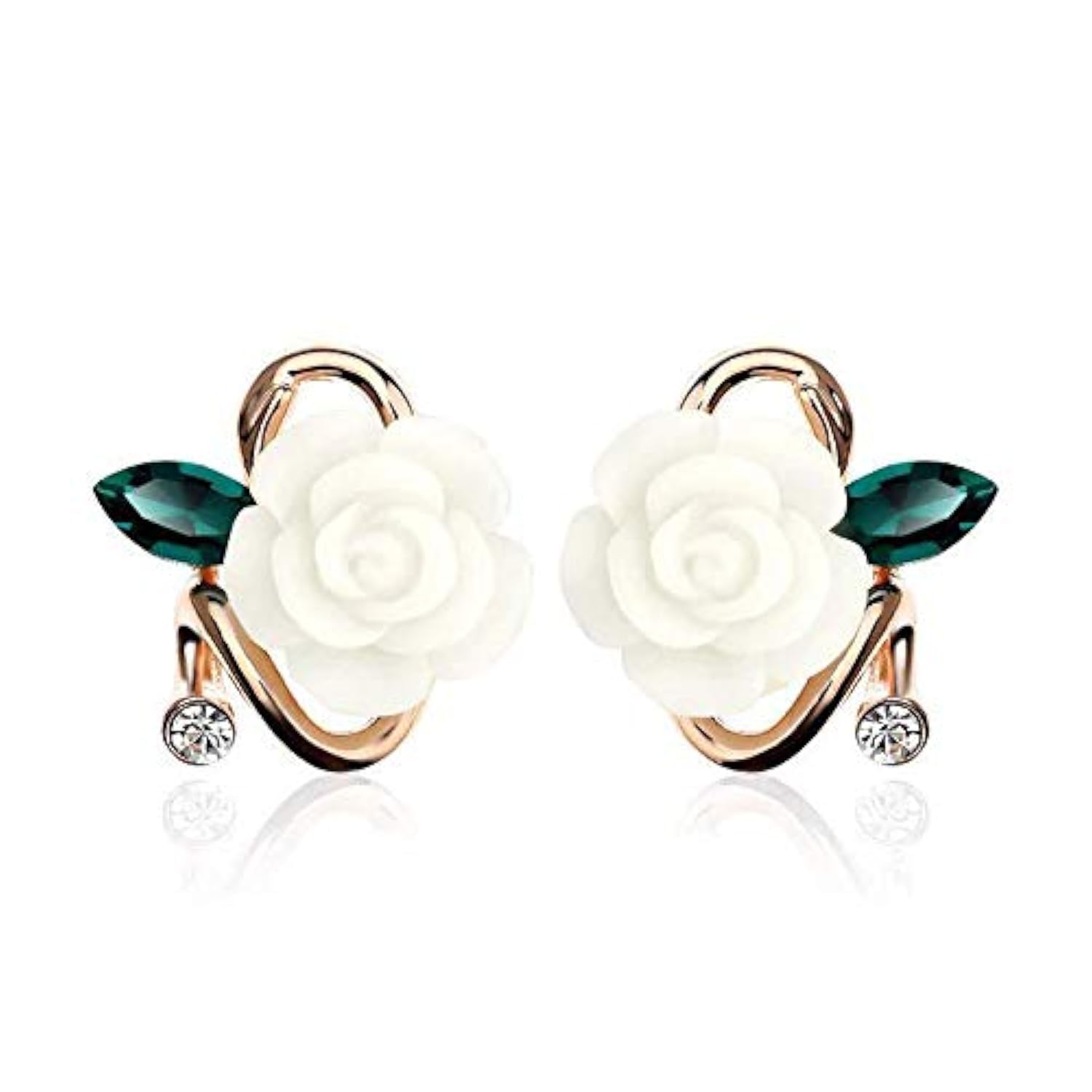 Shining Diva Fashion Green Crystal Stylish Traditional Stud Earrings For Women & Girls (9932er) (B07KDDHZBS) Amazon Price History, Amazon Price Tracker