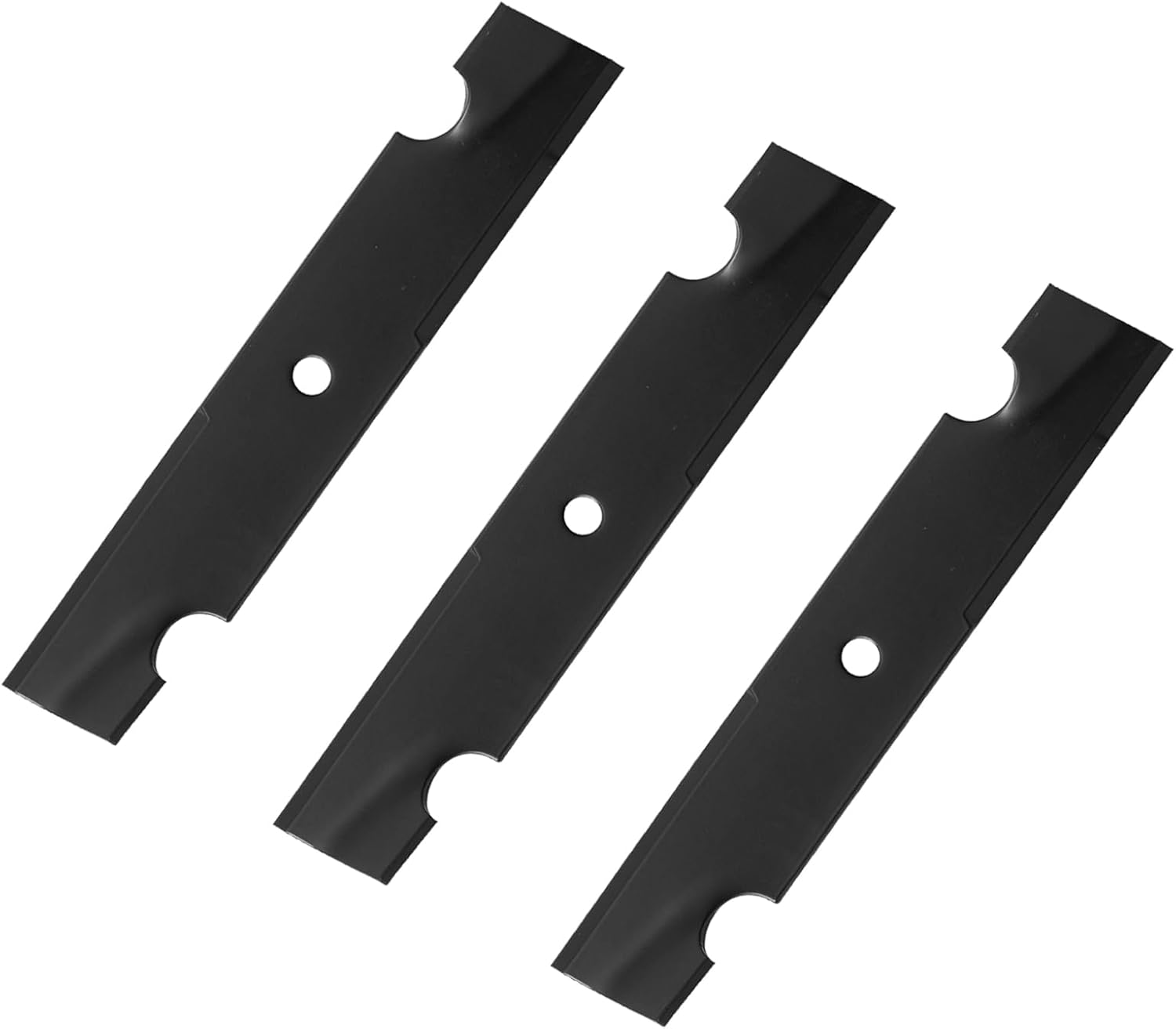 (3PCS) 038-4221-00 Notched High Lift Lawn Mower Blades - Replace OEM 038-4226-00 30227-42 63227-N - Fits Bad Boy MZ Magnum CZT Gravely Ariens Dixie Chopper Lawn Mower - for 42 Inches Deck