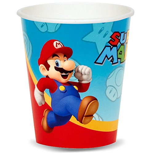 Forum Novelties Super Mario Party Supplies - 9 Oz. Paper Cups (8)