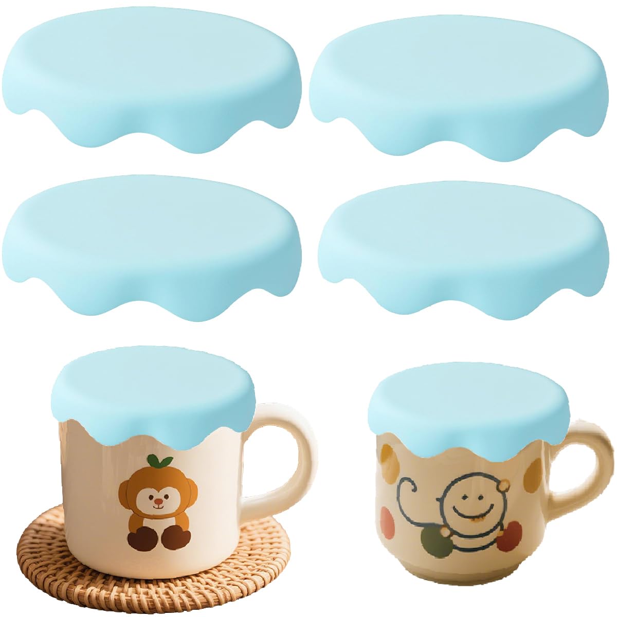Amazon｜4個セット マグカップカバー,BetterJonny マグカップ 蓋