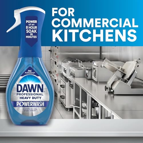 Dawn Professional Heavy-Duty Powerwash Commercial Dish Spray Starter Kit, Fresh, 16 Fl Oz, Blue, Pack Of 3 Starter Kits