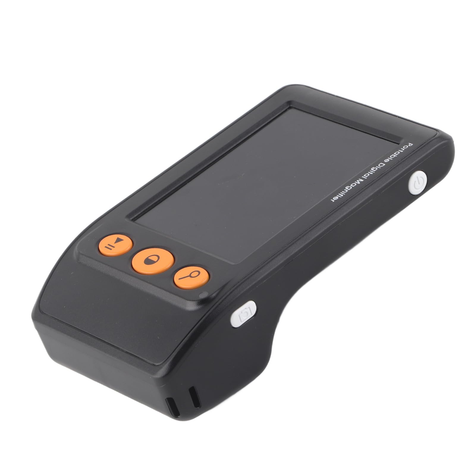 Lupa digital portátil, ayuda de lectura electrónica, imagen de alta definición, 8 modos de color con mango plegable para baja visión (BLACK)