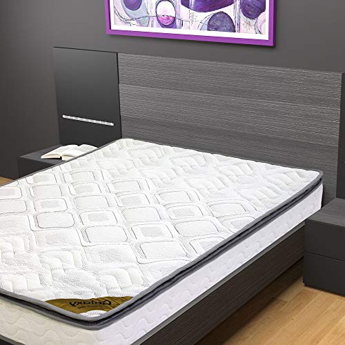Spinal Solution 9-Inch Medium Firm Foam Encased Pillowtop Pocketed Coil Innerspring Fully Assembled Mattress, Good For The Back Full White #TOP1