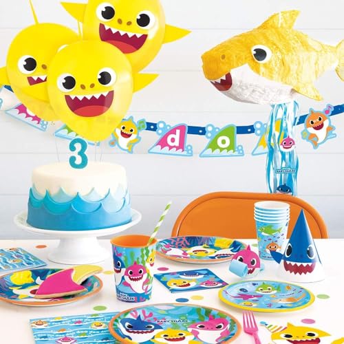 Baby Shark Paper Cups - 9 oz. (Pack of 8) - Colorful Kid-Friendly Party Supplies, Perfect for Themed Celebrations - Thumbnail 2
