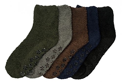 Image of Mamia 6 Pairs Women's Cozy Slipper Socks Fuzzy Sock Multi Color