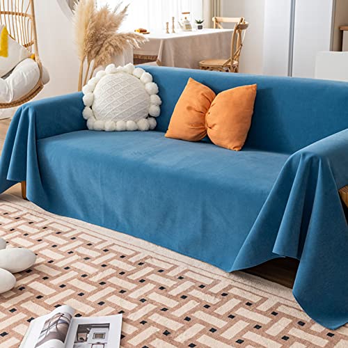 Couverture imperméable grand chien chat tapis réversible bleu - 2