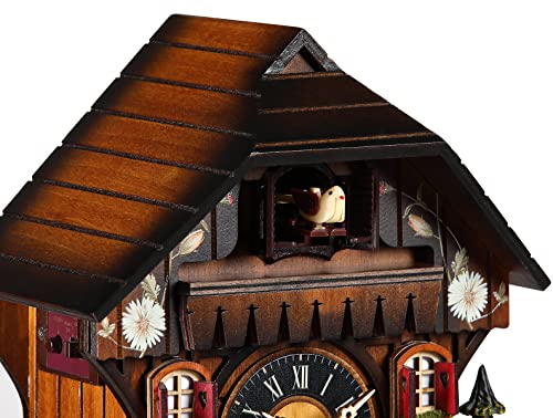 Kintrot Cuckoo Clock Antique Black Forest House Clock Tranditional Wooden Pendulum Quartz Wall Clock #TOP4
