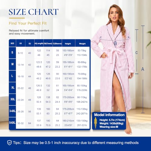 Ribbed Knit Flannel Long Robe DROPS TO (MORE OPTIONS AVAILABLE) - image 2