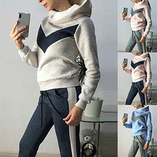 ORANDESIGNE Donna Moda Tuta da Ginnastica Casuale