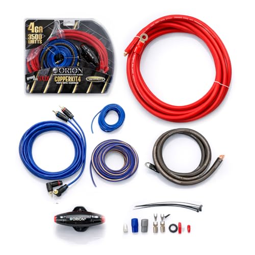 Orion kit de câblage complet calibre 4 cuivre pur OFC pour amplificateur et sono voiture