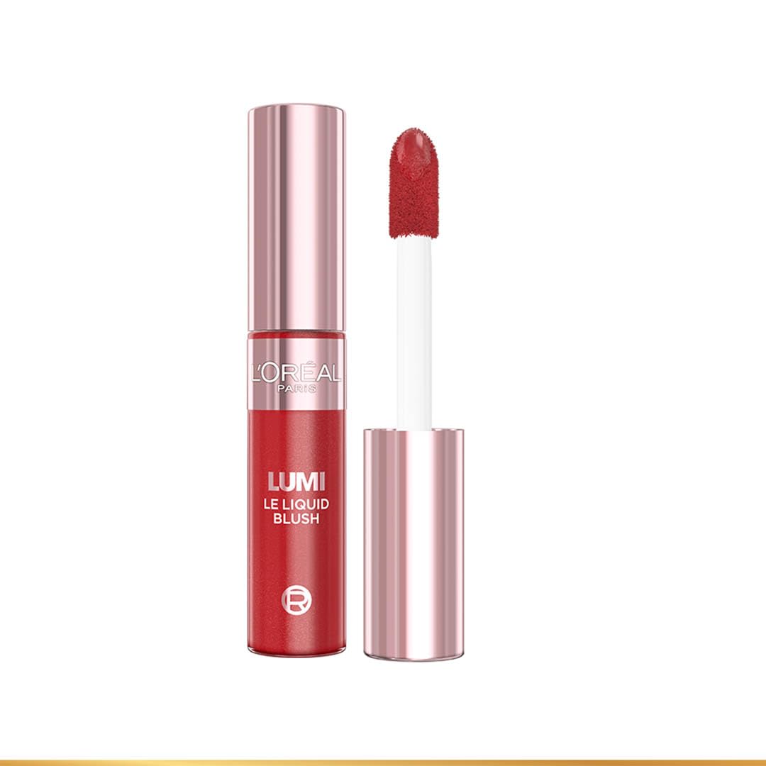 Loreal Paris Lumi Le Liquid Blush, Radiant & Glowy Finish, 640 Glowy Rouge Paris, 10ml-picture-23