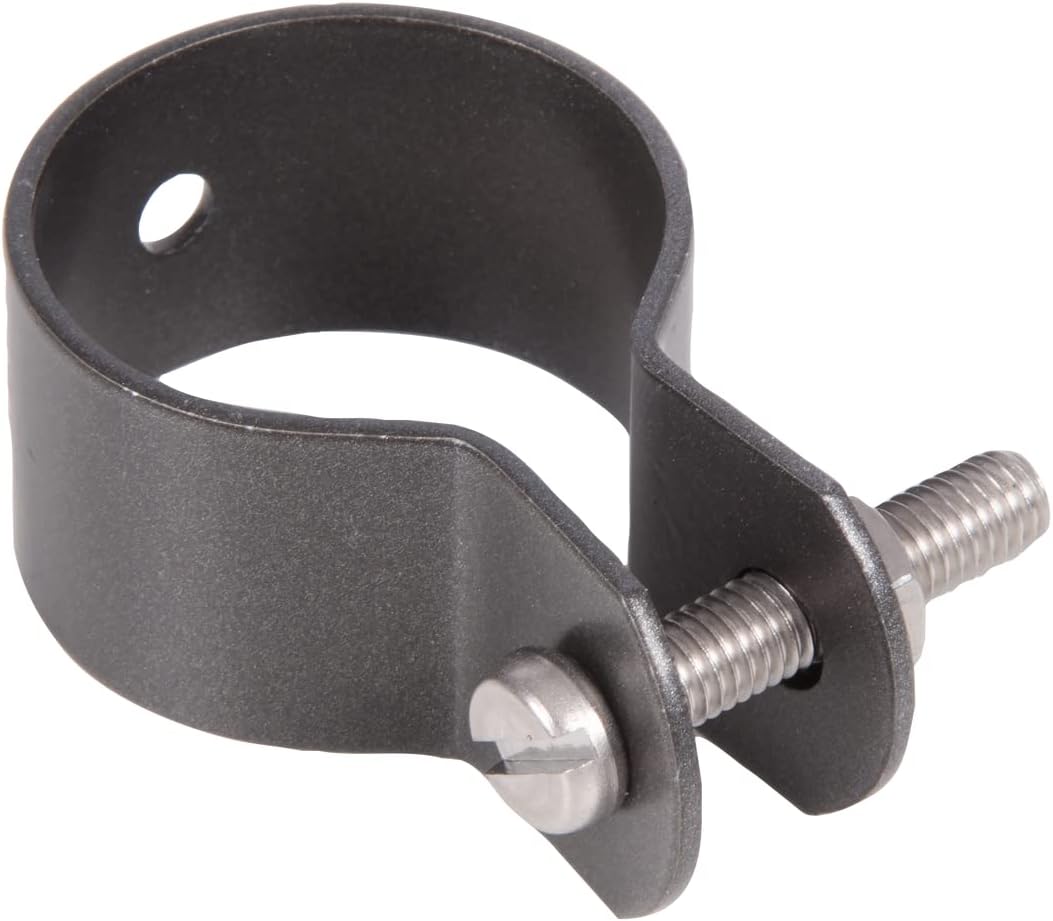 Alberts 655327 Clamp for Struts, Galvanised, Anthracite-Metallic Plastic-Coated, Clamp Diameter 48 mm