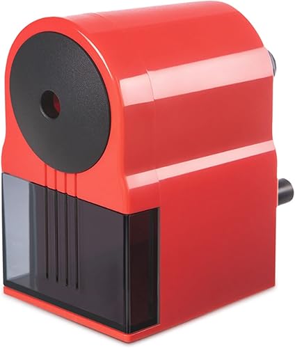 JITEM Sacapuntas Sacapuntas manual automático, 5 engranajes de grosor ajustable, sacapuntas personal con bandeja de virutas, silencioso para el
