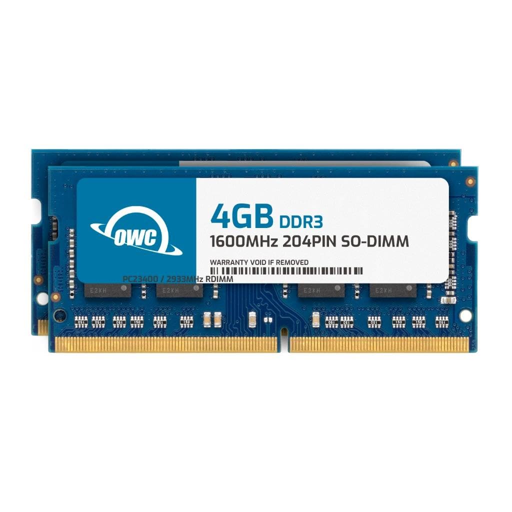 OWC 8GB Memory RAM Kit Compatible with Synology DiskStation DS1019+ | 8GB (2x4GB) PC3L-12800 DDR3L 1600MHz Non-ECC 1Rx8 1.35V CL11 204-pin SODIMM-image-24