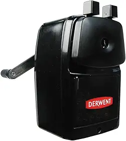Derwent - Apontador de Mesa Manual com Manivela 1 Furo com Depósito Super Point Grande Derwent, 2302001