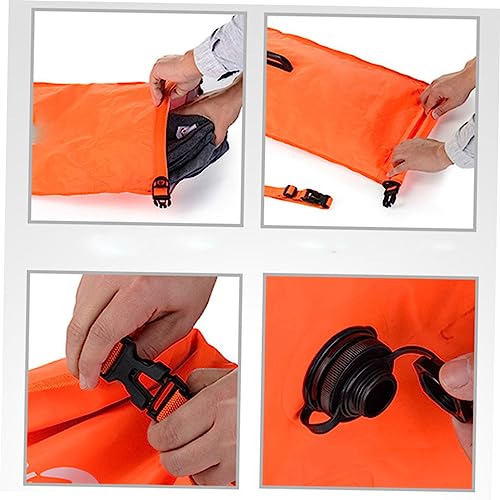 Bouée de natation avec pochette étanche et compartiment imperméable design visible - 3