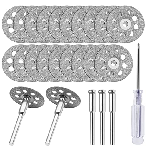 PHITUODA 40 Stück HSS Kreissäge, Set Stahlsäge, Scheibenbohrer, Set für Holz, Kunststoff, weiches Metall Cover