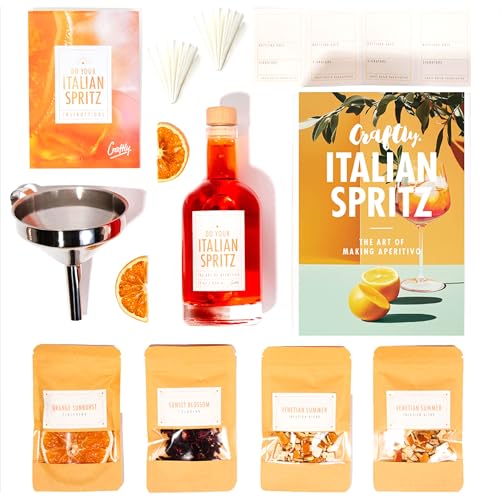 Craftly Kit d'infusion italienne Spritz – Expérience d'apéritif unique à la maison | Kit de...