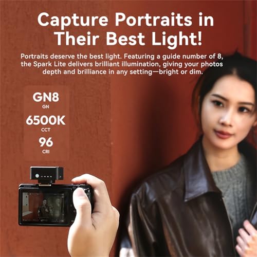Image of ULANZI SL01 Mini Flash Speedlite, GN8 6500K Camera Flash Light Compatible with Part of Sony Canon Fuji Nikon Digital Compact Micro SLR DSLR Cameras,4 Power Levels Mini Camera Flash NOT for Sony ZV-1F