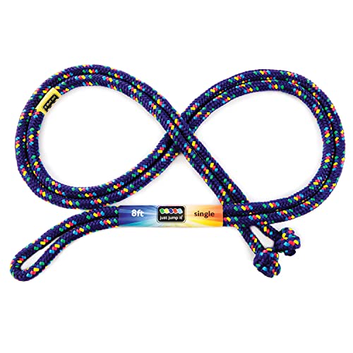 Just Jump It 8 Foot Single Jump Rope - Purple Confetti