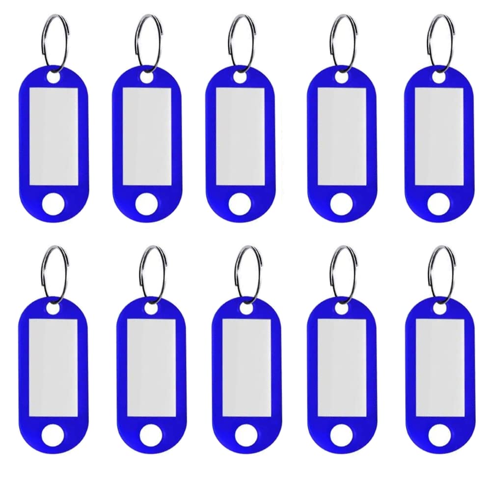 10 Targhette Portachiavi Colorate Con Finestra Etichetta | Plastica Durevole | Per Casa, Ufficio - Foto 9
