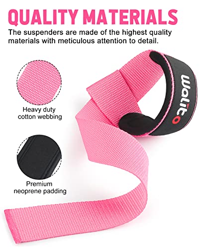 Walito Weight Lifting Straps, 24" Wrist Deadlift Straps With Neoprene Padding For Men And Women, Wrist Lifting Straps For Weightlifting, Powerlifting, Strength Training (Pair) #TOP1