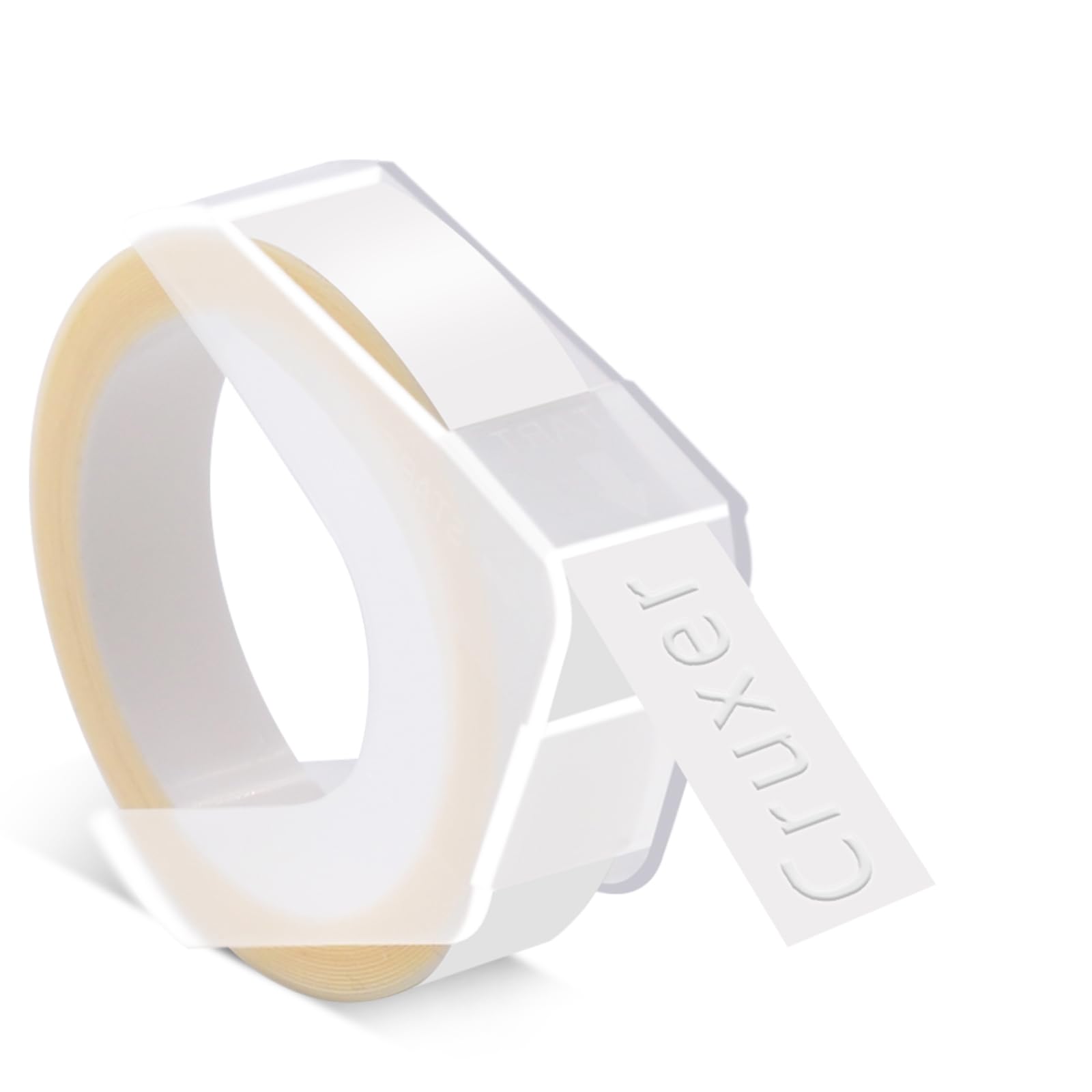 Paquete 20 Repuesto para Dymo en Relieve 520101 Blanco/Transparente 9 mm | Cruxer 3 m S0898100 0898100 Cinta de Etiquetas Grabado en Relieve Recambio Compatible con DYMO Omega DYMO Junior MoTEX E101