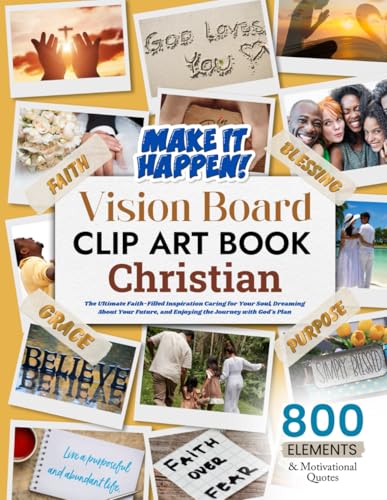 Christian Vision Board Clip Art Book, The Ultimate...