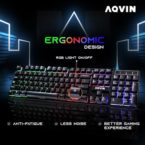 Image of AQVIN NEON Gaming PC - AMD Ryzen 7 Processor up to 4.1 GHz, 16GB DDR4 RAM, 512GB SSD, AMD Radeon RX 580 8GB, WiFi, Windows 11 Pro