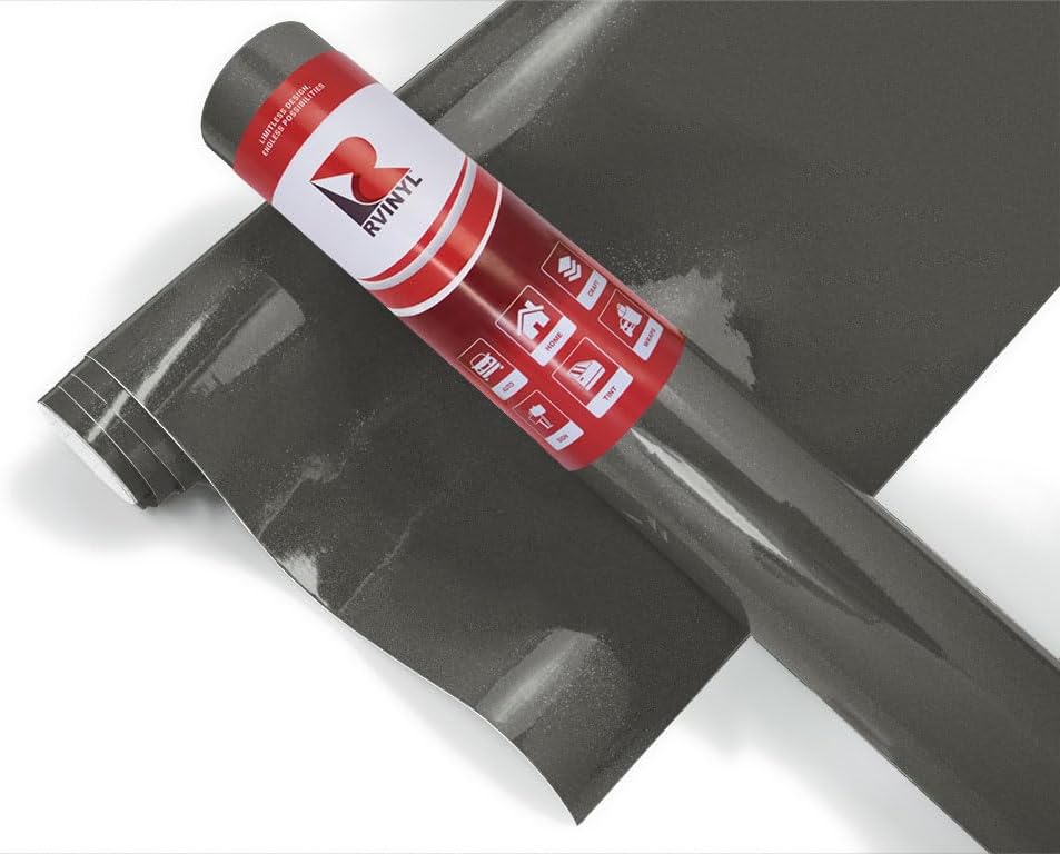 ORACAL 951 Series Premium Cast Film in Charcoal Metallic - 12" x 10ft - Gloss Finish Silicone Coated Vinyl Sheet Roll for Decals, Signs and Graphics -