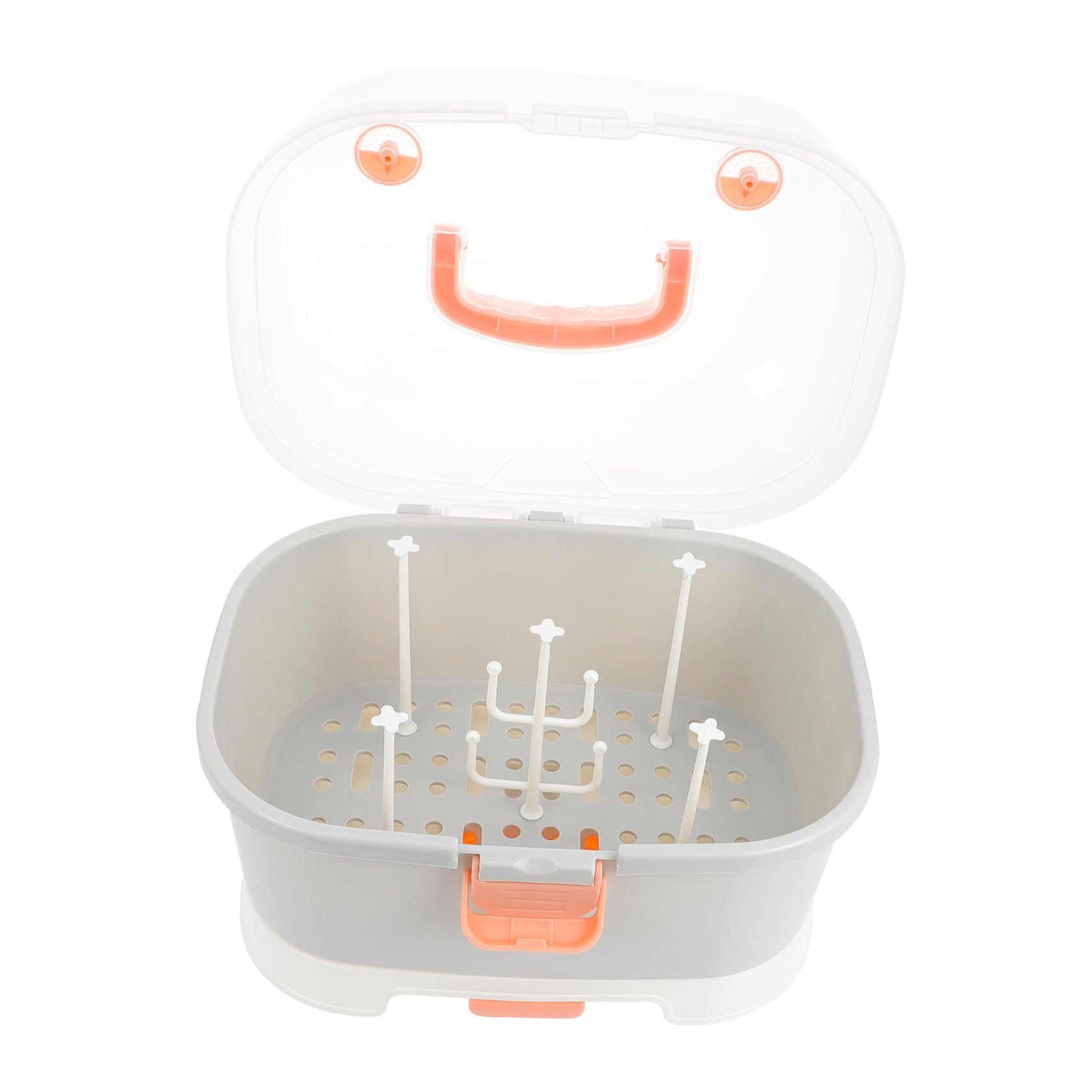 ORFOFE Aufbewahrungsbox Tragbare Großer Kapazität für Babyflaschen mit PP Material leicht zu reinigen für Reisen und Outdoor Aktivitäten Zuhause