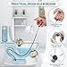 Ehigta Drain Snake 33Inch, Unclog Drain Tool for Bathroom Sink, Shower, Bathtub, Car & Tight Spaces,Flexible Sink Snake Drain Cleaner Tool Set, Sink Declogger, Hair Puller from Drain