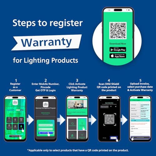 Image of Philips 25W Motion Sensor LED Bulb | Cool White 6500K | B22 Base | Auto On /Off Sensor Light | Energy Efficient & Hands-Free Lighting | Pack of 10