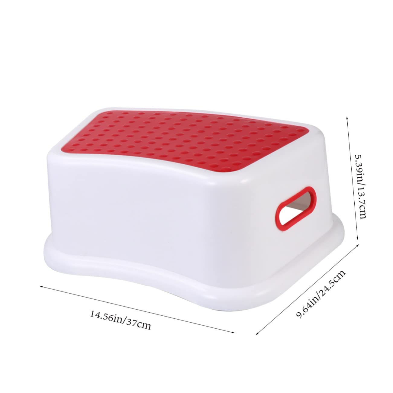 1Pc Lightweight Portable Stool for Small Nonslip Footstool Material for Bathroom and Potty Training Red