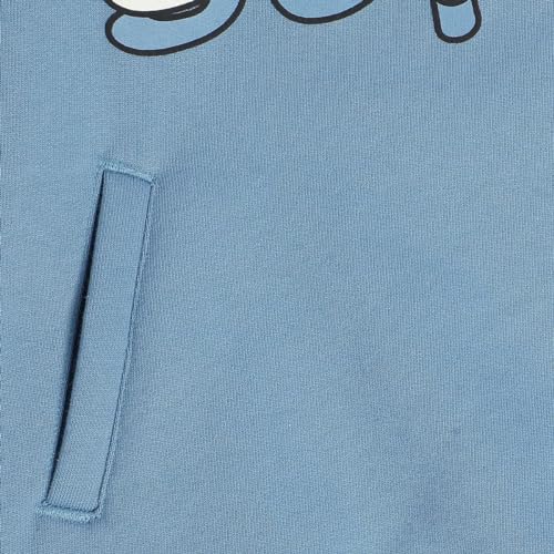 Image of miniklub Boys Round Neck Long Sleeve Knitted Cotton Sweat Shirt (Blue Color)